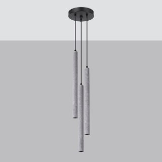 Sollux Lighting Lampa wisząca PASTELO 3P beton