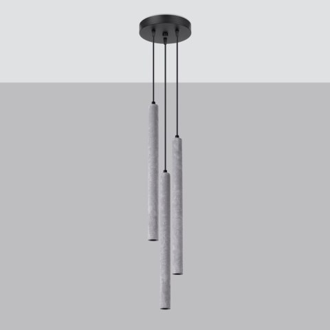 Sollux Lighting Lampa wisząca PASTELO 3P beton
