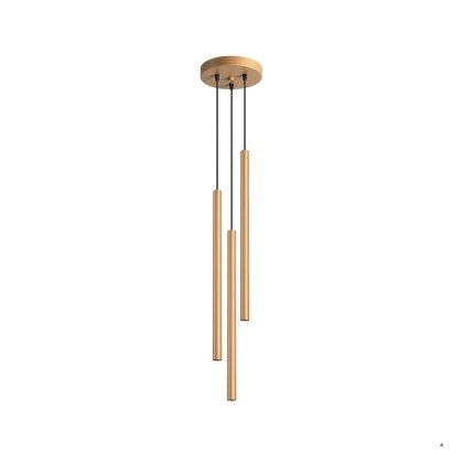 Sollux Lighting Lampa wisząca PASTELO 3P złota