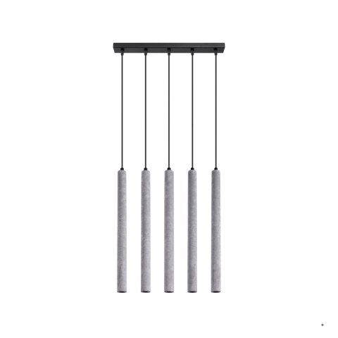 Sollux Lighting Lampa wisząca PASTELO 5L beton