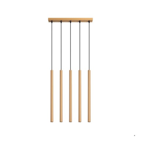 Sollux Lighting Lampa wisząca PASTELO 5L złota