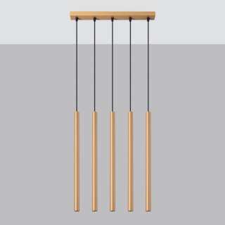Sollux Lighting Lampa wisząca PASTELO 5L złota