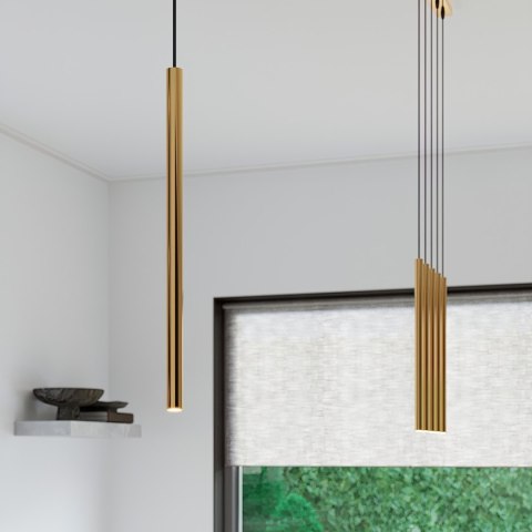 Sollux Lighting Lampa wisząca PASTELO 5L złota