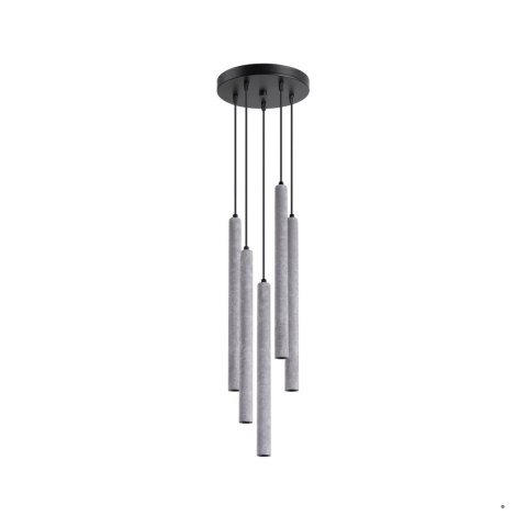 Sollux Lighting Lampa wisząca PASTELO 5P beton