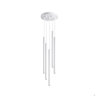 Sollux Lighting Lampa wisząca PASTELO 5P biała