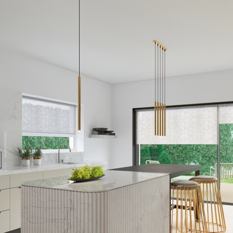 Sollux Lighting Lampa wisząca PASTELO 5P złota