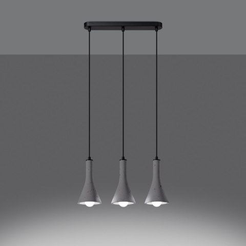 Sollux Lighting Lampa wisząca REA 3L beton