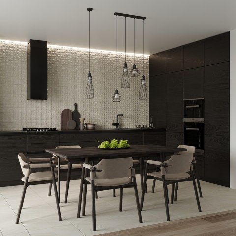 Sollux Lighting Lampa wisząca SUBA 3P czarna