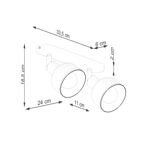 Sollux Lighting Plafon ELBA 2 biały