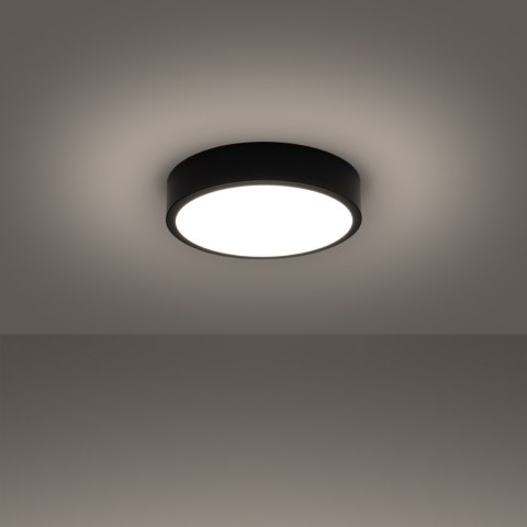 Sollux Lighting Plafon ONYX 30 czarny LED 3000K