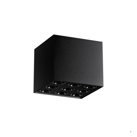 Sollux Lighting Plafon OZZY czarny LED