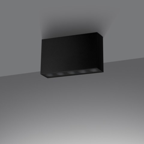 Sollux Lighting Plafon SOLE czarny LED