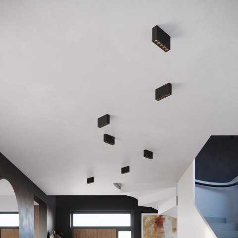 Sollux Lighting Plafon SOLE czarny LED