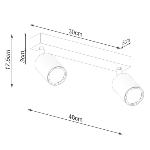 Sollux Lighting Plafon VERDO 2 biały