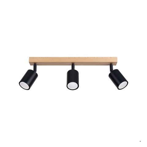 Sollux Lighting Plafon VERDO 3L czarny