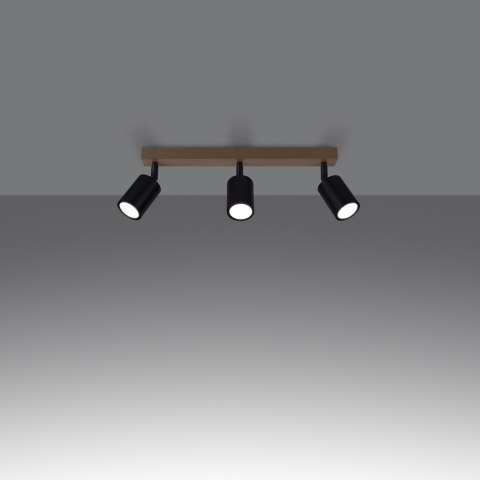 Sollux Lighting Plafon VERDO 3L czarny