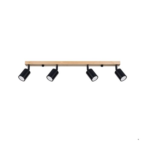 Sollux Lighting Plafon VERDO 4 czarny