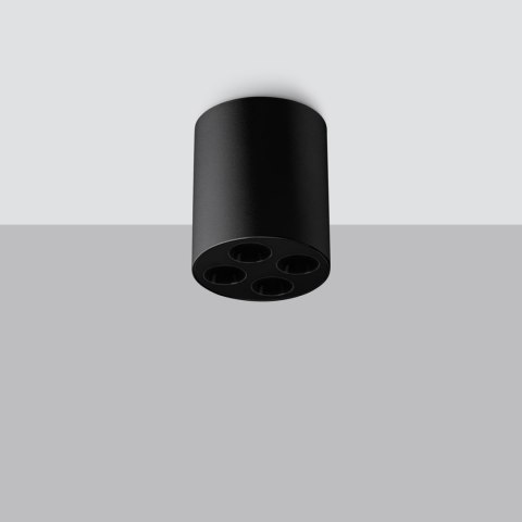 Sollux Lighting Plafon ZOE czarny LED