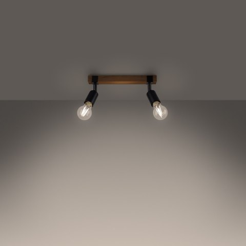 Sollux Lighting Plafon ZUCA 2 czarny