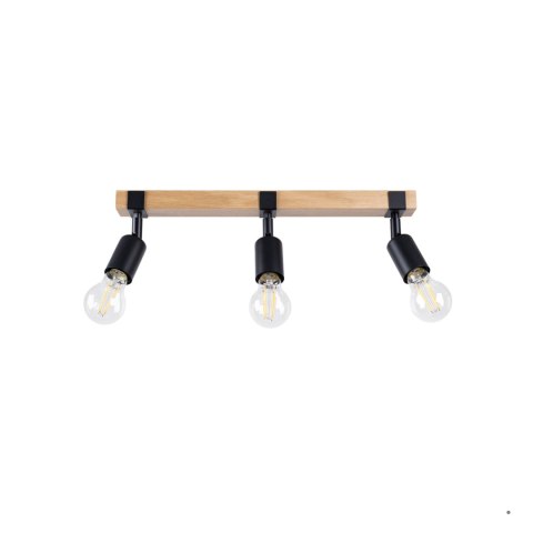 Sollux Lighting Plafon ZUCA 3 czarny