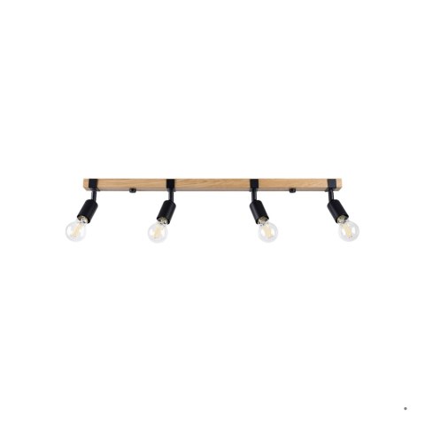 Sollux Lighting Plafon ZUCA 4 czarny