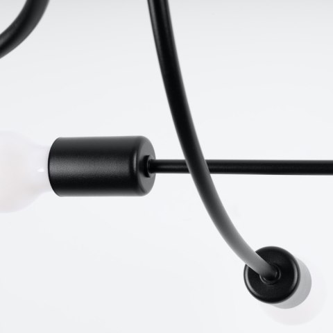 Sollux Lighting Żyrandol LEVAR 6 czarny