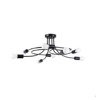 Sollux Lighting Żyrandol LEVAR 8 czarny