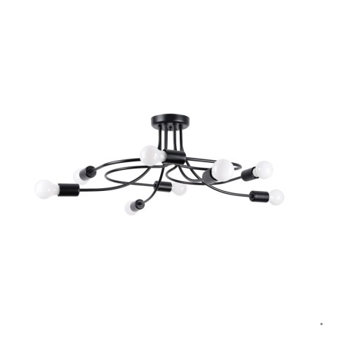 Sollux Lighting Żyrandol LEVAR 8 czarny