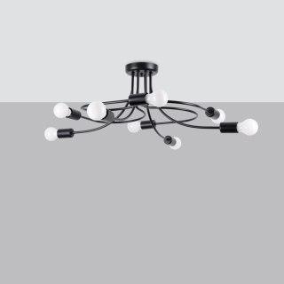 Sollux Lighting Żyrandol LEVAR 8 czarny