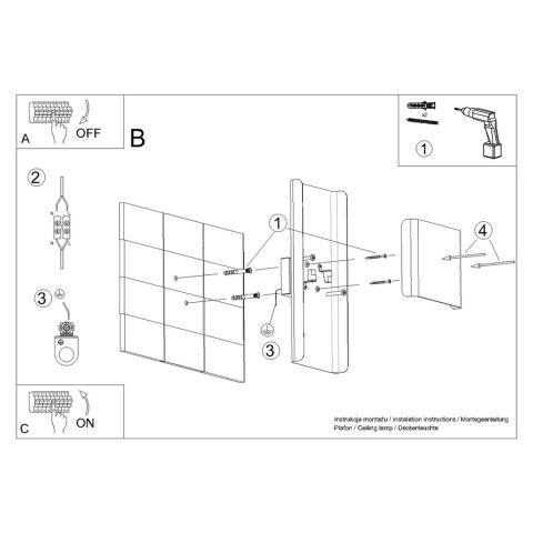 Sollux Lighting Kinkiet DURLIN biały