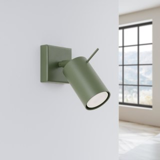 Sollux Lighting Kinkiet RING zielony oliwkowy
