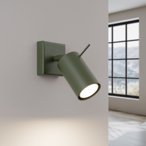 Sollux Lighting Kinkiet RING zielony oliwkowy