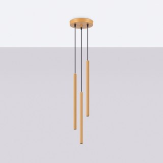 Sollux Lighting Lampa wisząca ARCHE 3P złota