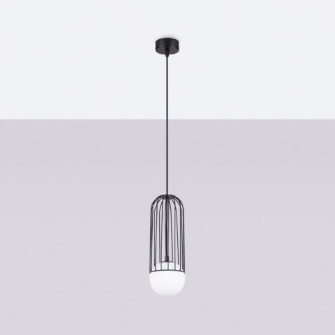Sollux Lighting Lampa wisząca BRINA 1 czarna