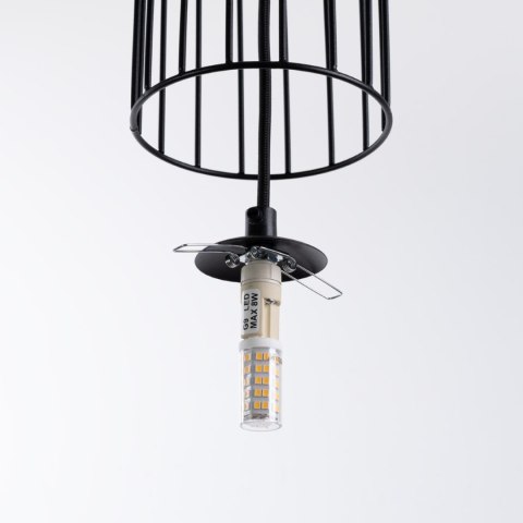 Sollux Lighting Lampa wisząca BRINA 1 czarna