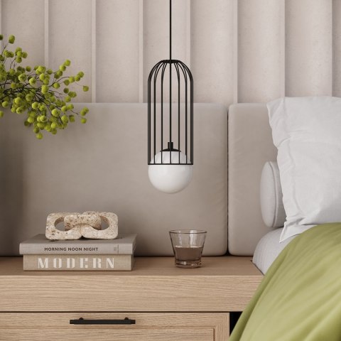 Sollux Lighting Lampa wisząca BRINA 1 czarna