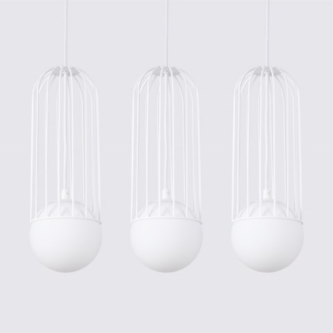 Sollux Lighting Lampa wisząca BRINA 3L biała
