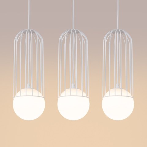Sollux Lighting Lampa wisząca BRINA 3L biała