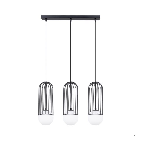 Sollux Lighting Lampa wisząca BRINA 3L czarna