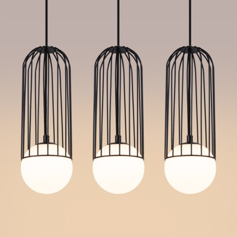Sollux Lighting Lampa wisząca BRINA 3L czarna