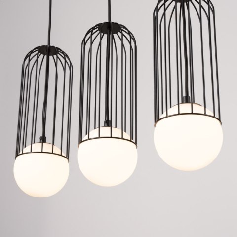 Sollux Lighting Lampa wisząca BRINA 3L czarna