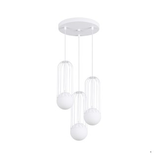 Sollux Lighting Lampa wisząca BRINA 3P biała