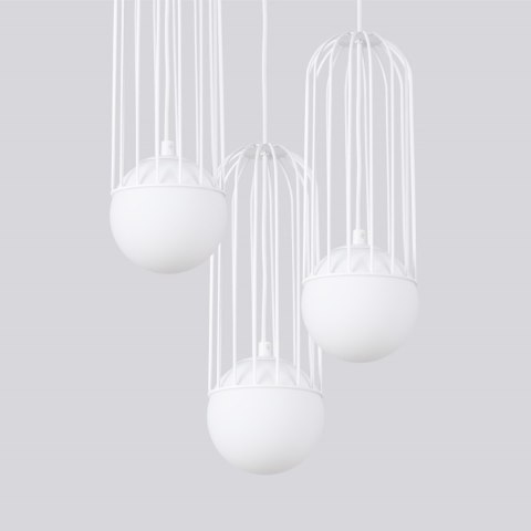 Sollux Lighting Lampa wisząca BRINA 3P biała