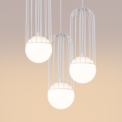 Sollux Lighting Lampa wisząca BRINA 3P biała