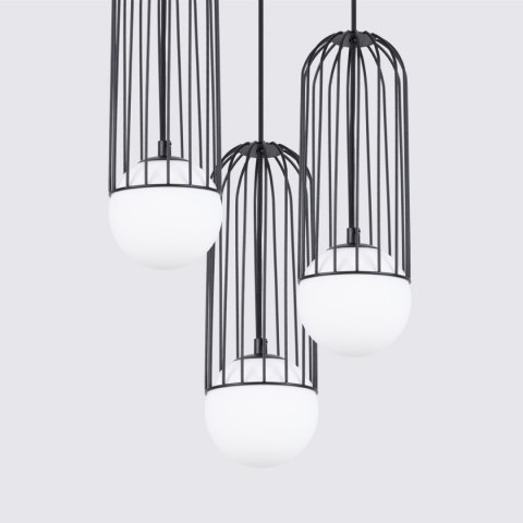 Sollux Lighting Lampa wisząca BRINA 3P czarna