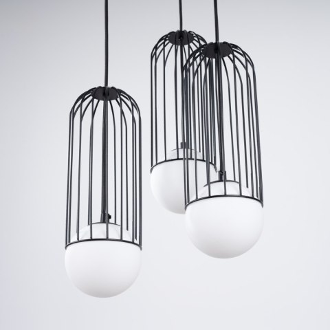 Sollux Lighting Lampa wisząca BRINA 3P czarna