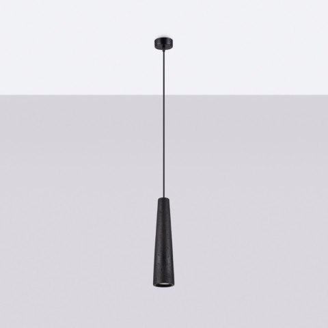 Sollux Lighting Lampa wisząca ELECTRA czarna beton
