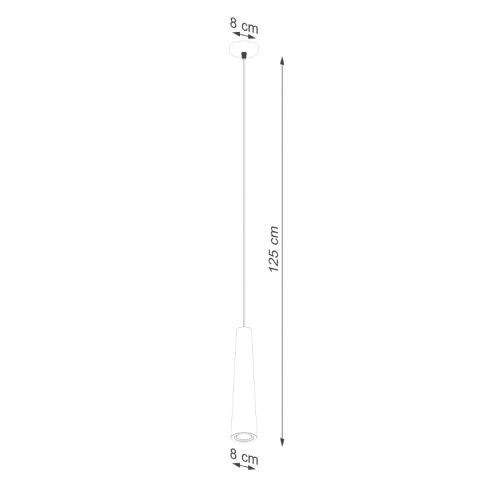 Sollux Lighting Lampa wisząca ELECTRA czarna beton