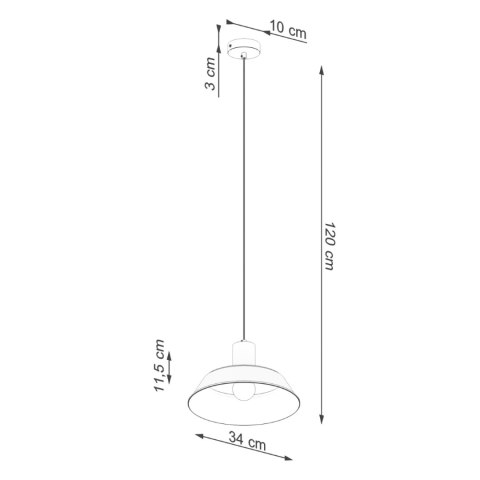Sollux Lighting Lampa wisząca FANO biała