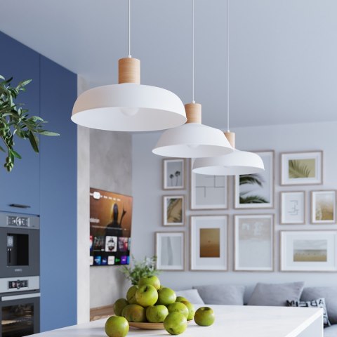 Sollux Lighting Lampa wisząca FANO biała